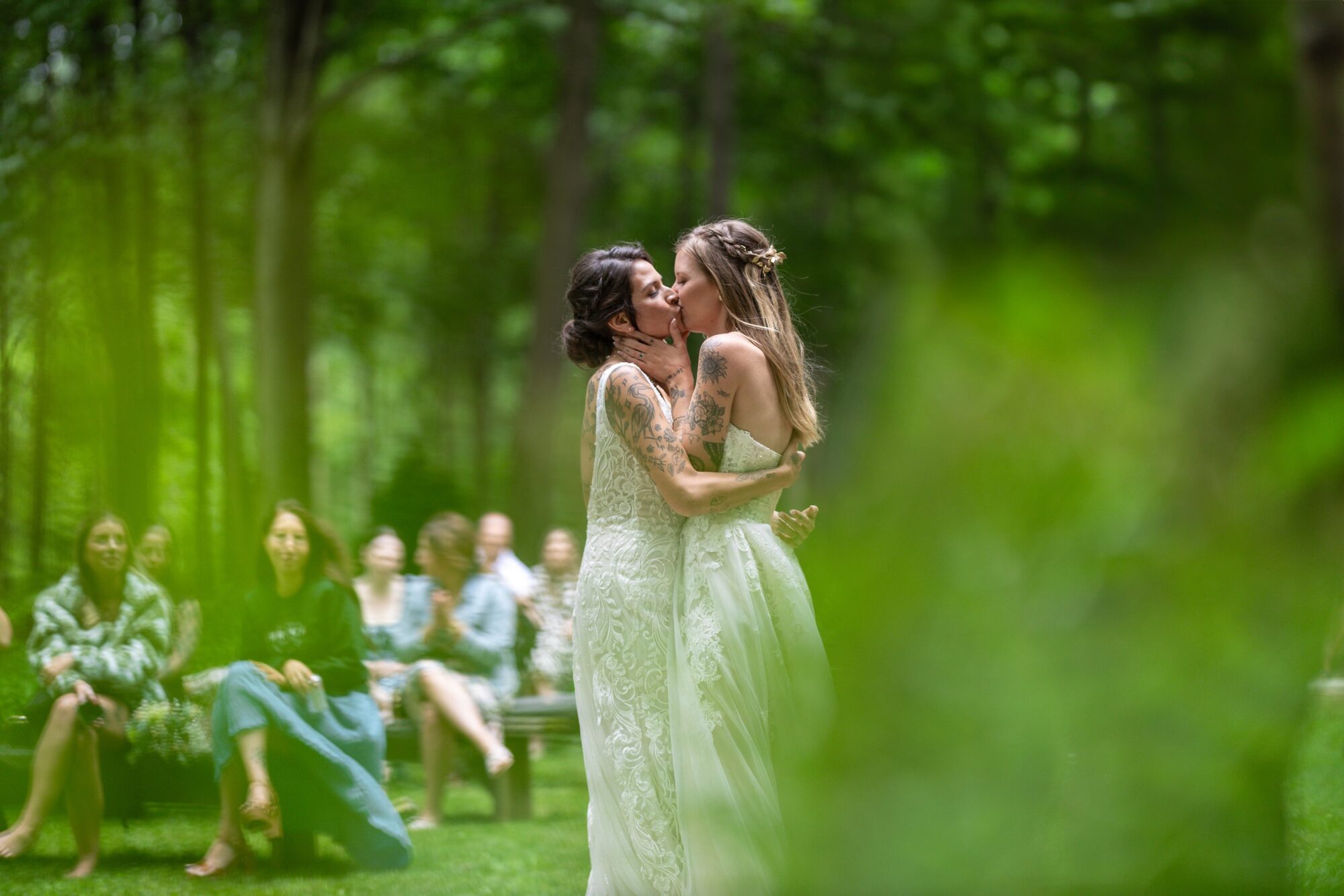 A quiet moment on a wedding day
